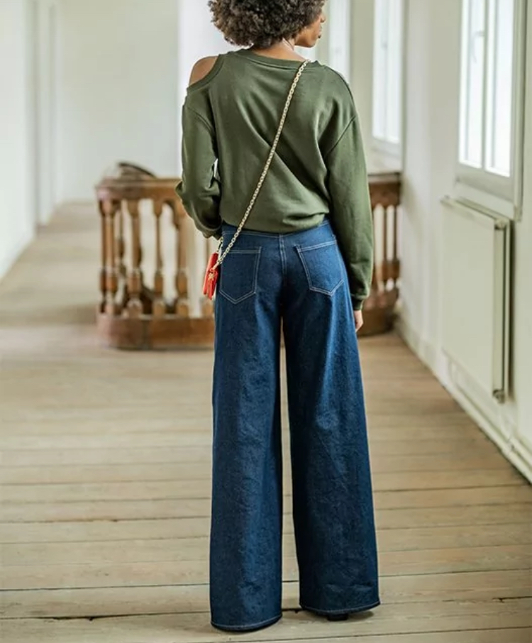 Denim technieken: Wide leg jeans
