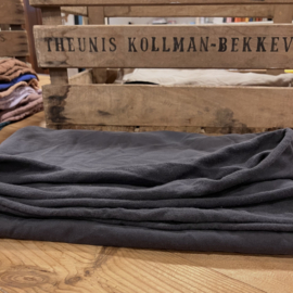 French terry organic midnight grey