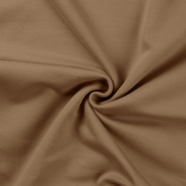 Sweaterstof cotton taupe