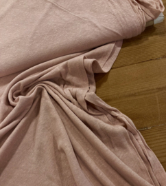 Tricot linnen viscose blend nude pink
