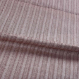 Indian handloom cotton stripe reddish brown