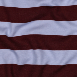 Soft sweat burgundy blue stripes