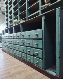 Large industrial wooden cabinet