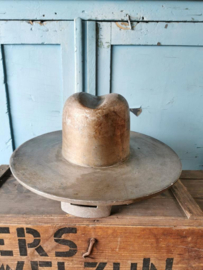 Vintage cast aluminum hat mold