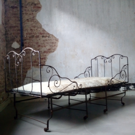 Antique wrought iron bed