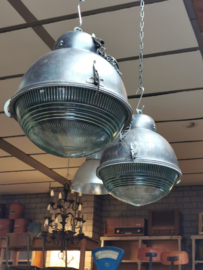 Industrial prismatic globe lamp