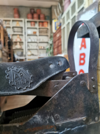 Old steel armwrestling table