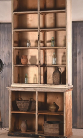 Old wooden shop cabinet