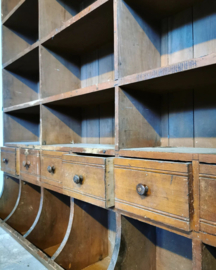 Antique french grocery cabinet