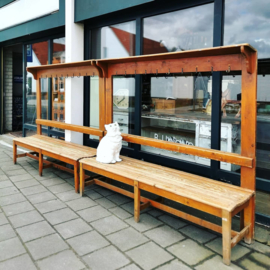 Vintage hallway bench coatrack