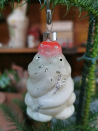 vintage glass ornament frog/toad