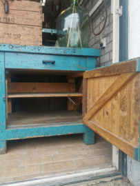 Industrial wooden workbench