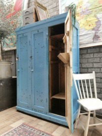 wooden locker cabinet