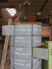 Vintage industrial steel cabinet