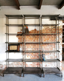 Industrial steel shelving