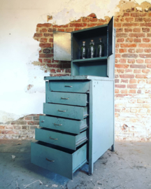 Industrial steel workbench