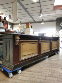 Antique shop counter