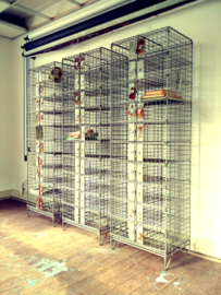 Industrial steel wire locker cabinet