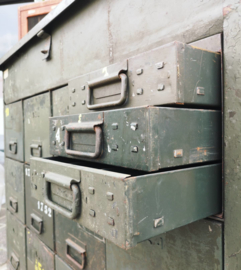 Industrial steel army workbench