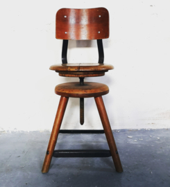 1920's rowac industrial stool