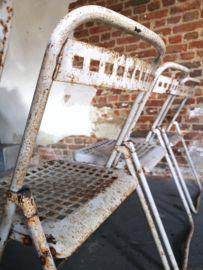 Vintage steel folding chair
