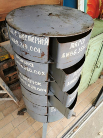 Vintage industrial steel cabinet