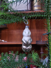 vintage glass ornament squirrel