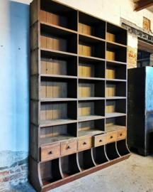 Antique french grocery cabinet