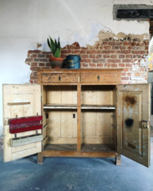 Antique rustic cabinet