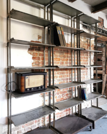 Industrial steel shelving