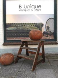 Antique leather medicine ball