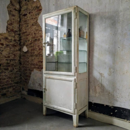 Old wooden medical cabinet