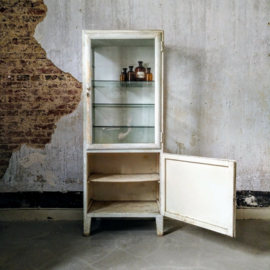 Old wooden medical cabinet