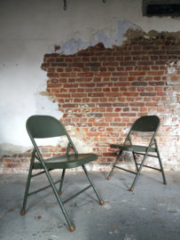 Vintage army folding chair