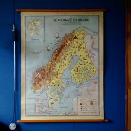 Old schoolmap Scadinavia & Finland