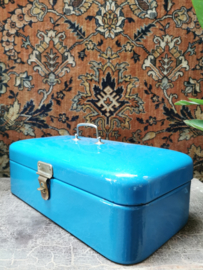 Vintage enameled bread box