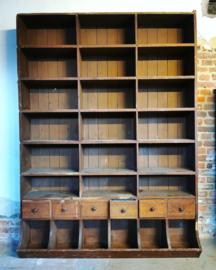 Antique french grocery cabinet