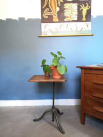 Antique industrial sidetable