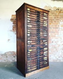 Antique typesetter's cabinet