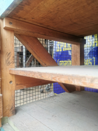Industrial wooden workbench