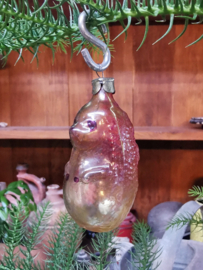 vintage glass ornament hedgehog