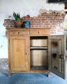 Antique rustic cabinet