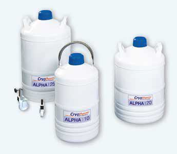 Alpha 10, vat voor 12,2 liter vloeibare stikstof