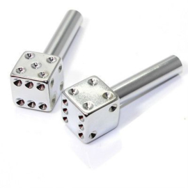 DOORKNOBS DICE CHROME