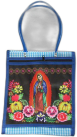 VIRGEN DE GUADELUPE SHOPPER BAG BLUE