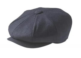 PEAKY BLINDERS NEWSBOY CAP. NAVY BLAUW