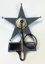 SAFETY STAR LICENSE FRAME TOPPER. BLUE