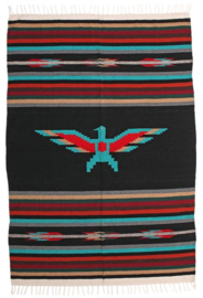 THUNDERBIRD BLANKET. BLACK