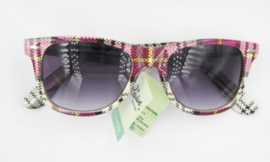 WAYFARER CHECKER SUNGLASSES. PURPLE