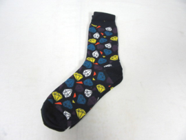 SOCKS WITH DIAMOND PRINT